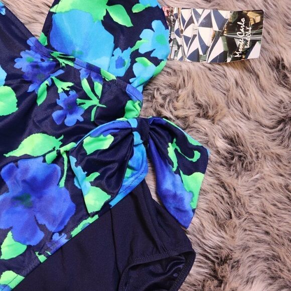 Vintage 90s Floral One Piece Swimsuit - Picture 4 of 9